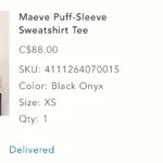 Thumbnail for Anthropologie Maeve Puff Sleeve Sweatshirt Tee XS