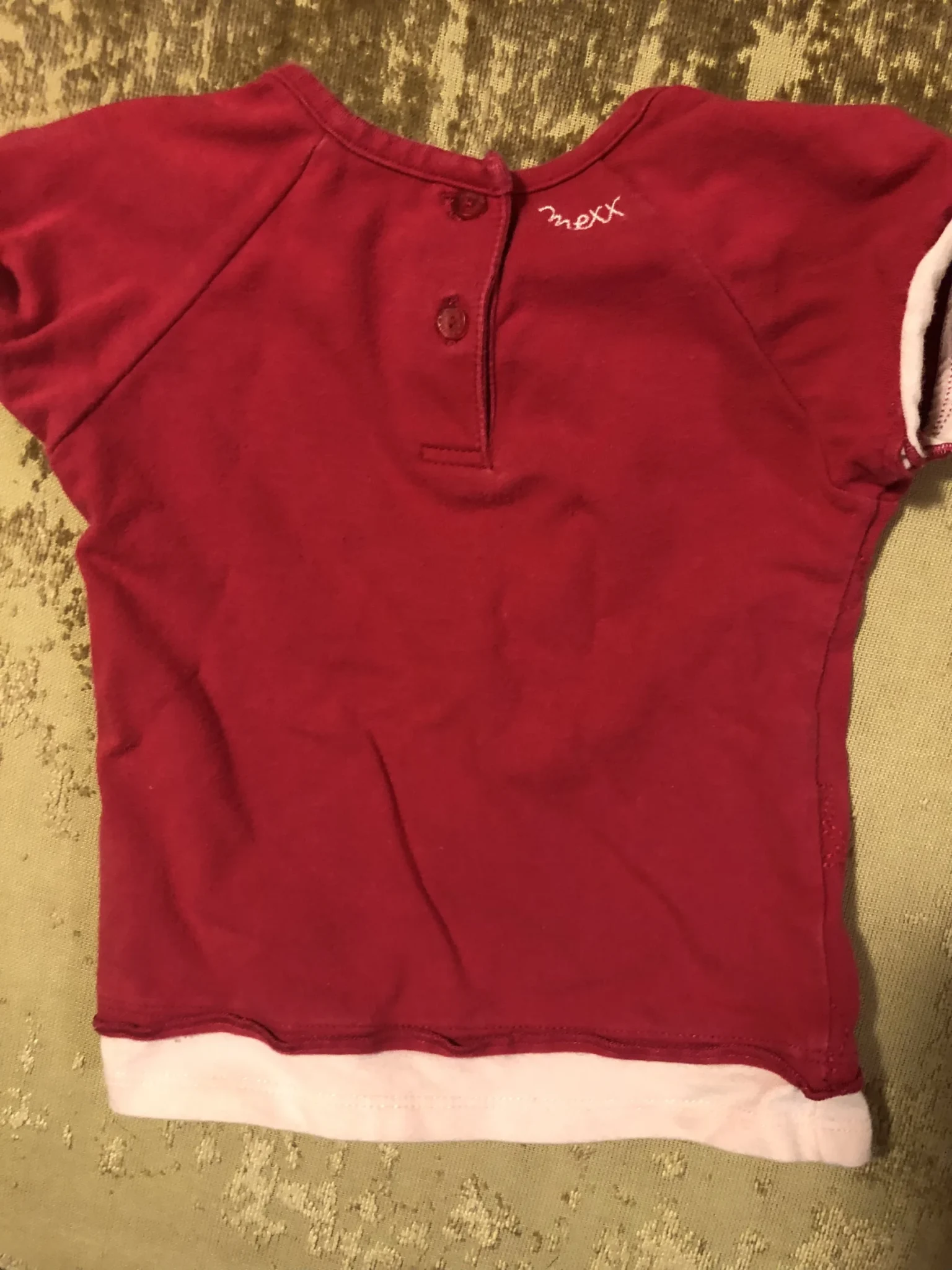 Image for Tee shirt style tunique rouge framboise 3 mois