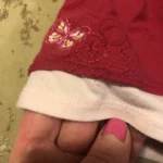 Thumbnail for Tee shirt style tunique rouge framboise 3 mois