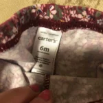 Thumbnail for Leggings bébé bordeaux-prune 6 mois