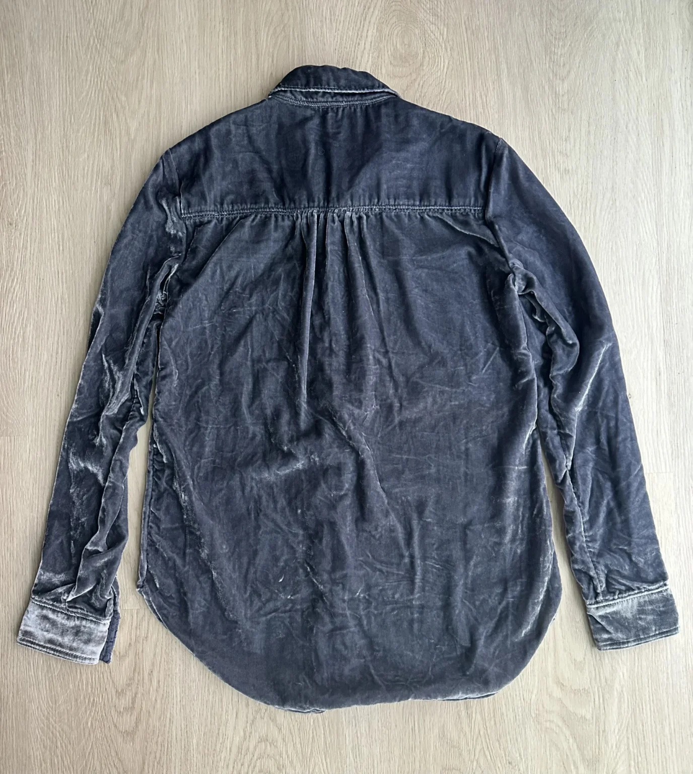 Image for Anthropologie Pilcro Velvet Shirt XXS