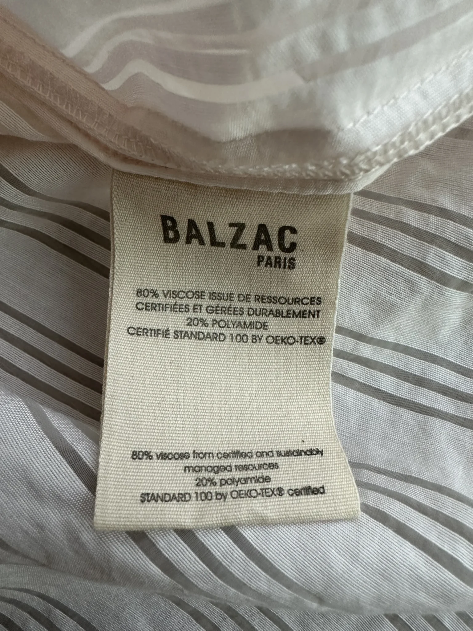 Image for Balzac Bianca 34 shirt