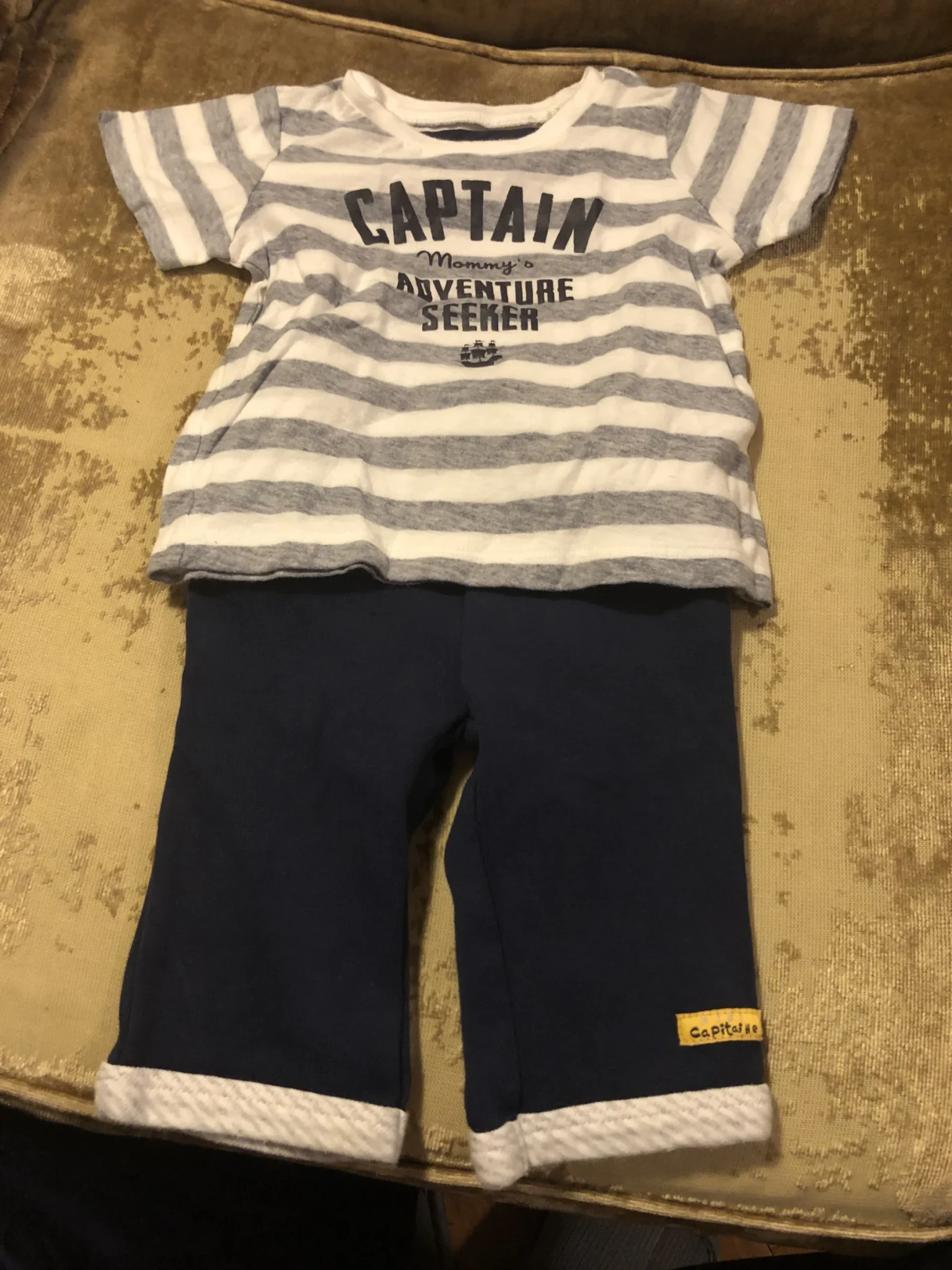 Image for Tee capitaine bébé unisexe 6 mois