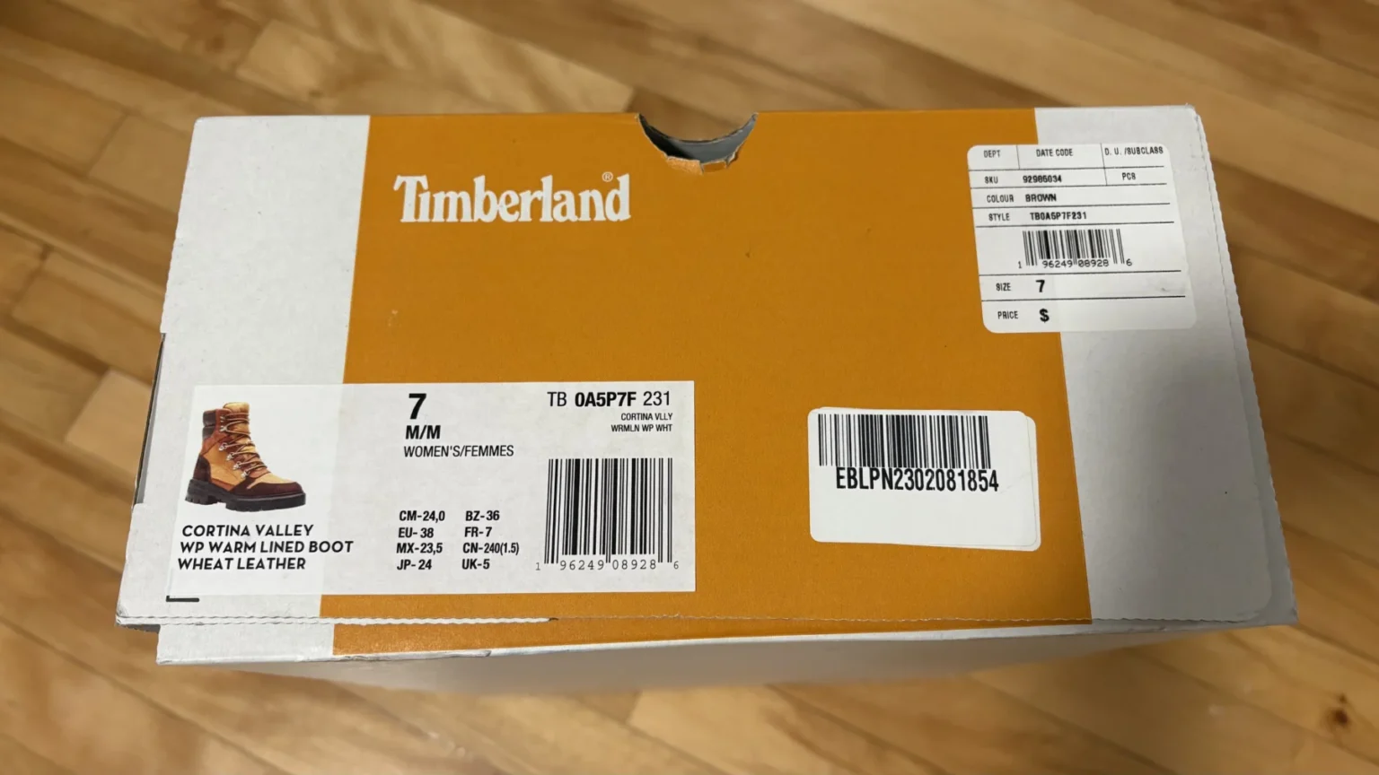 Image for Timberland Cortina Velley lined boots woman