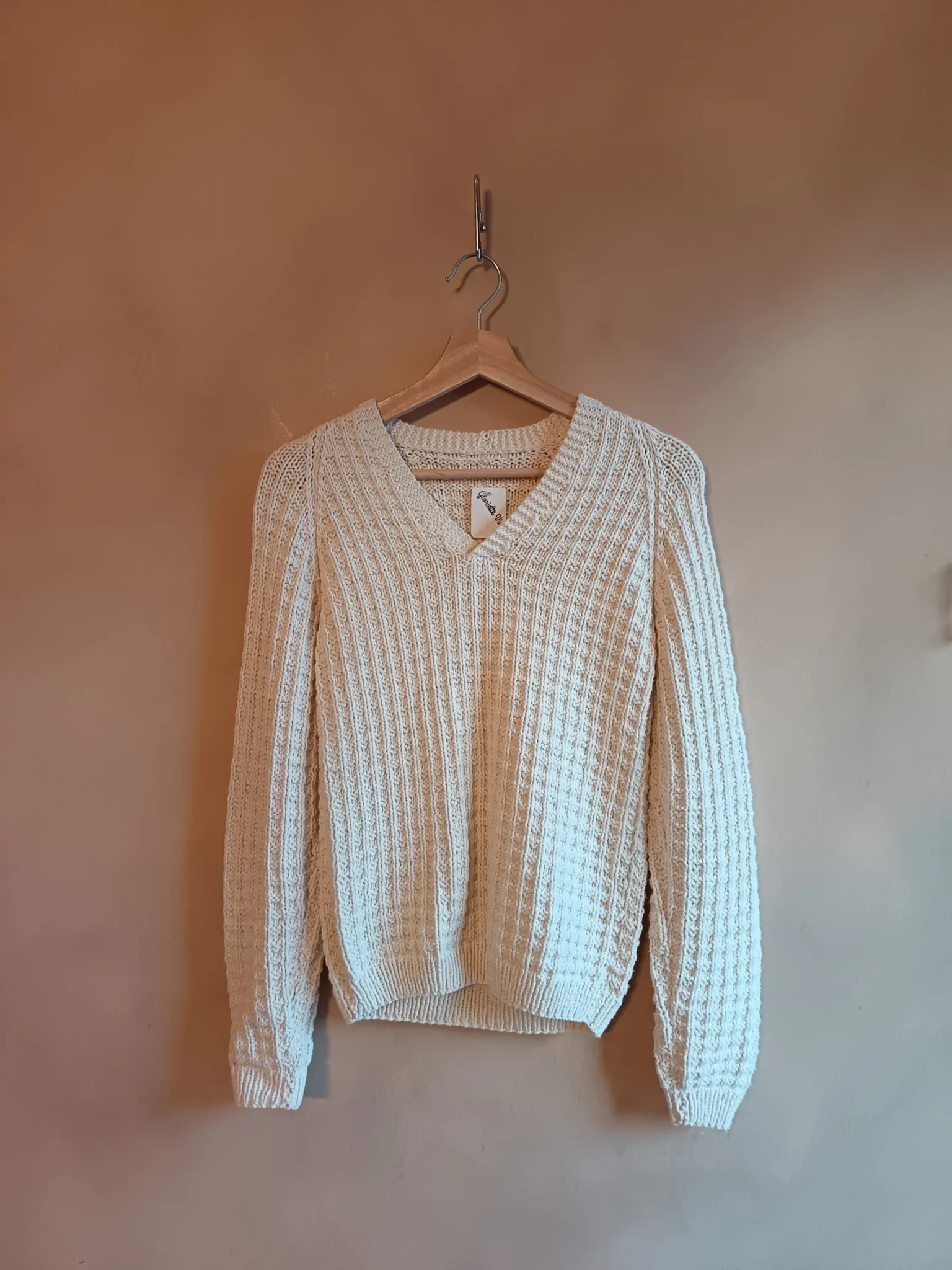 Featured image for Vintage ecru knitted jumper