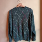 Featured thumbnail for Grey vintage style jacquard jumper
