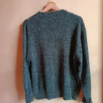 Thumbnail for Grey vintage style jacquard jumper