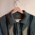 Thumbnail for Vintage Made in Canada wool blend printed jumper