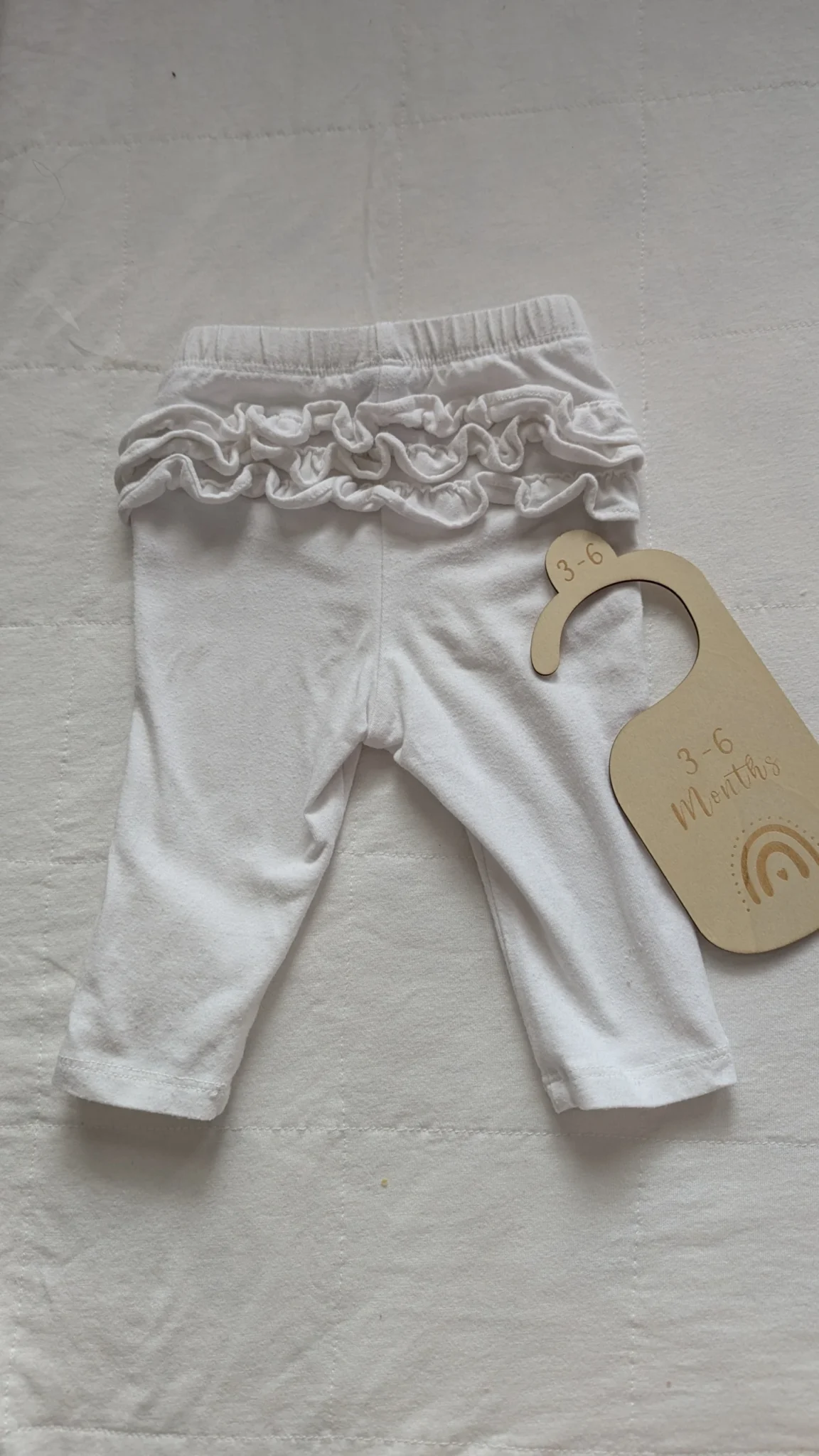 Image for 3-6 mois - pantalon blanc