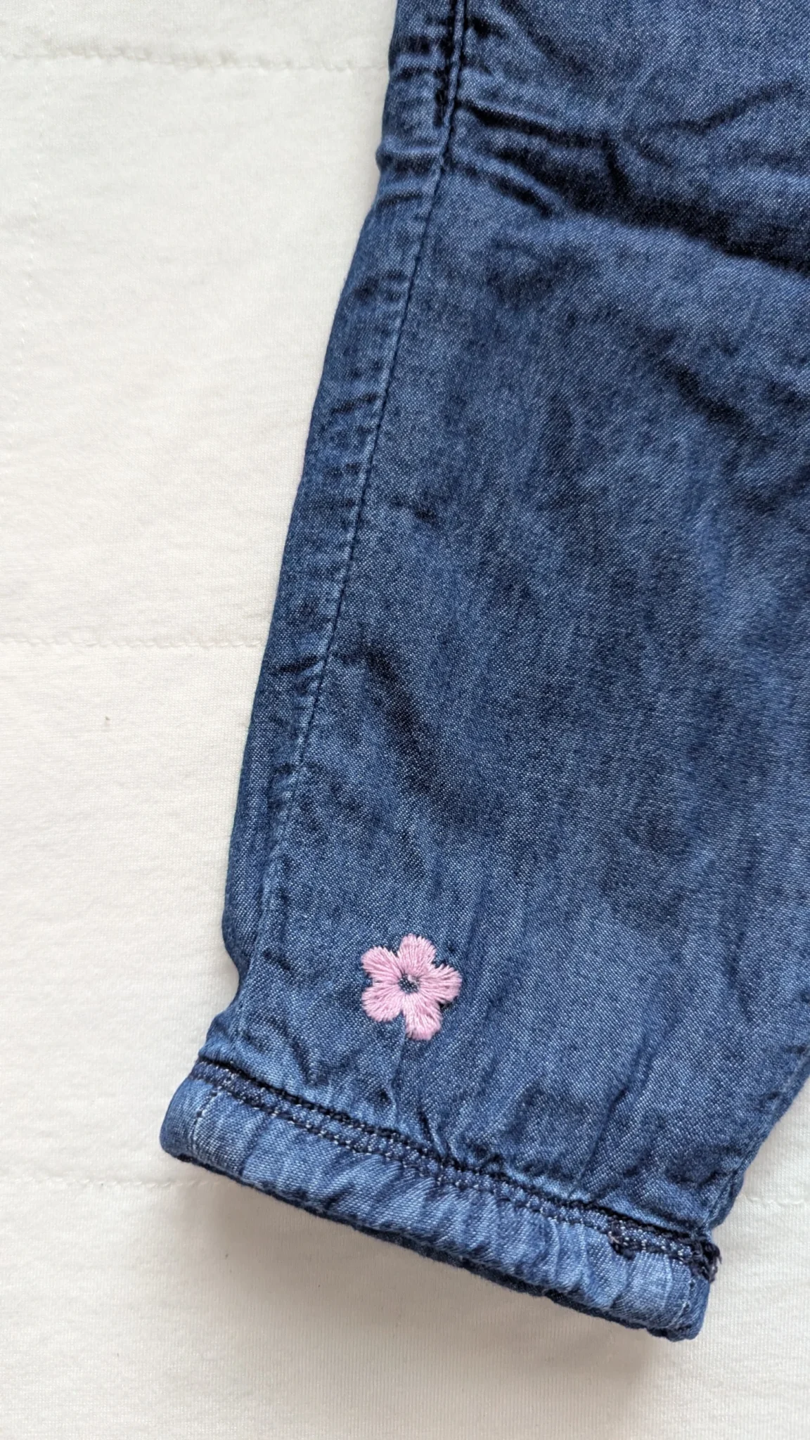 Image for 3-6 mois - jeans avec fleurs
