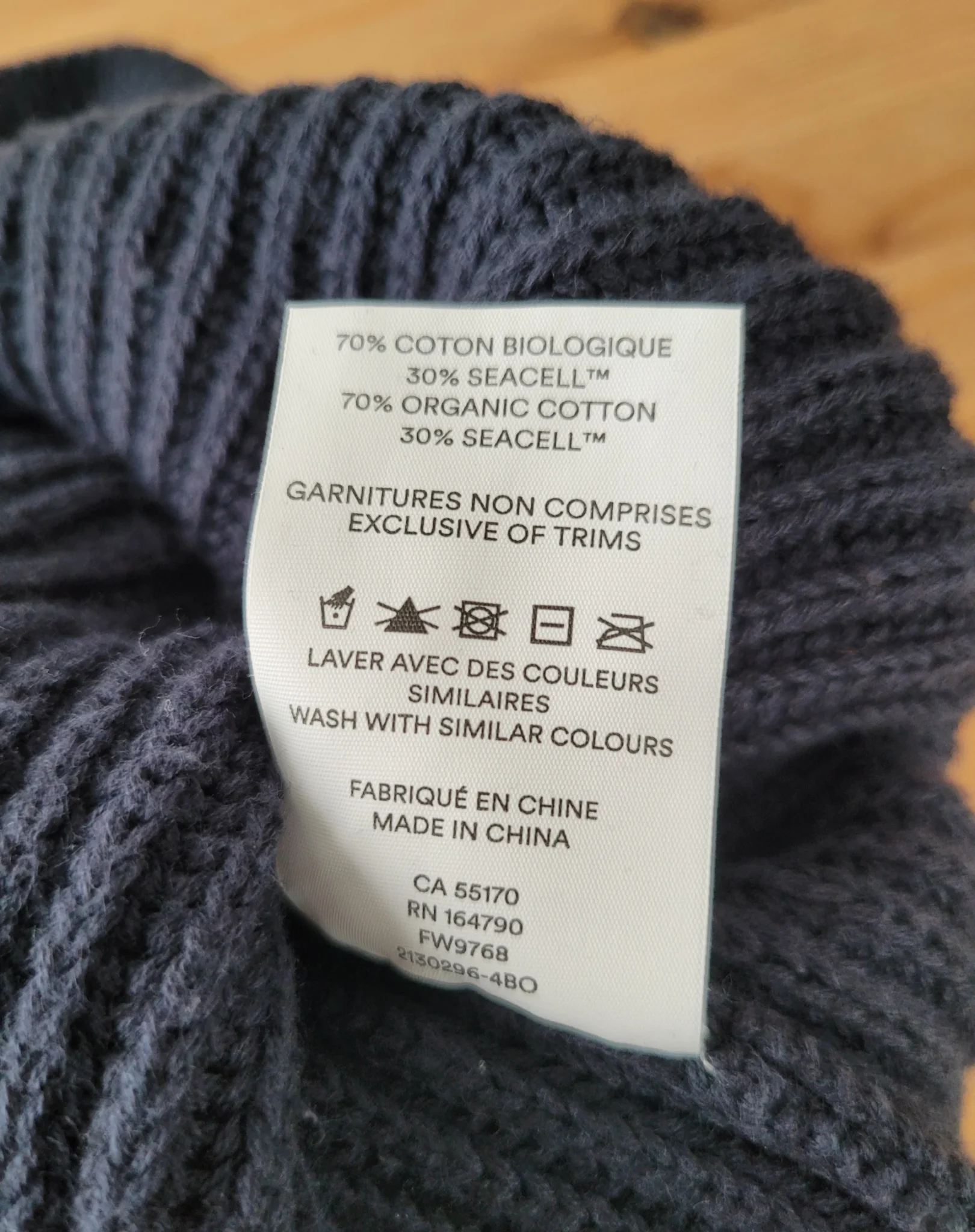 Image for Soft navy knit