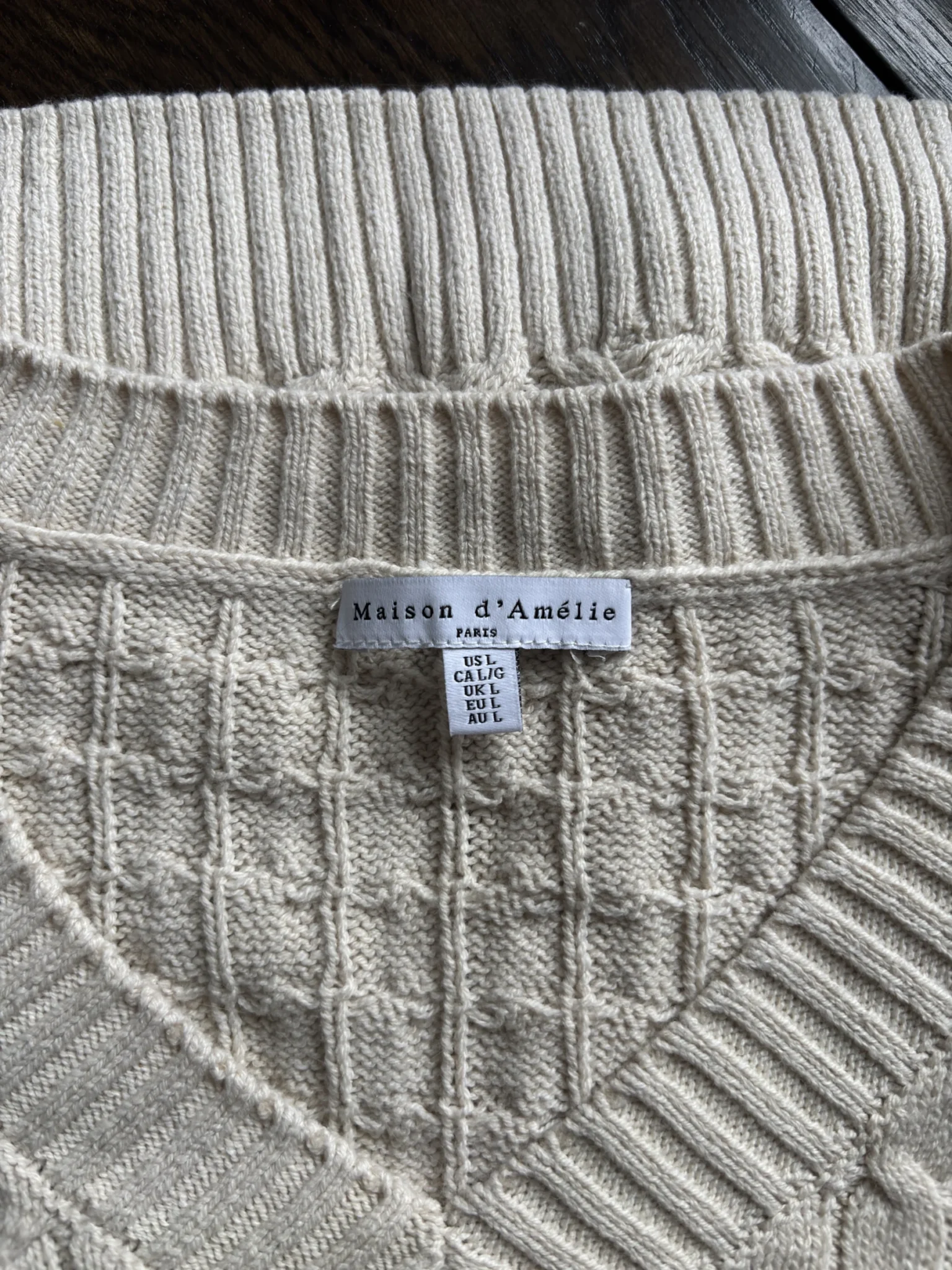 Image for Gilet sans manche beige, Maison d'Amélie Paris