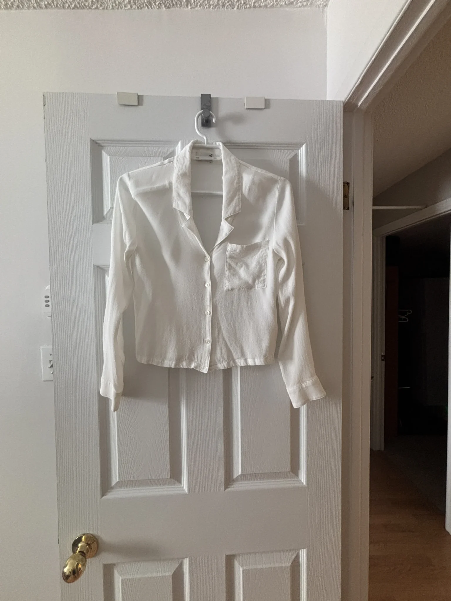 Image for Blouse blanche manches longues Wilfred Free
