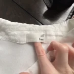 Thumbnail for Blouse blanche manches longues Wilfred Free