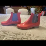Thumbnail for Méduse Bottes de pluie Chelsea rose corail pour femmes - Taille US 7 NEW