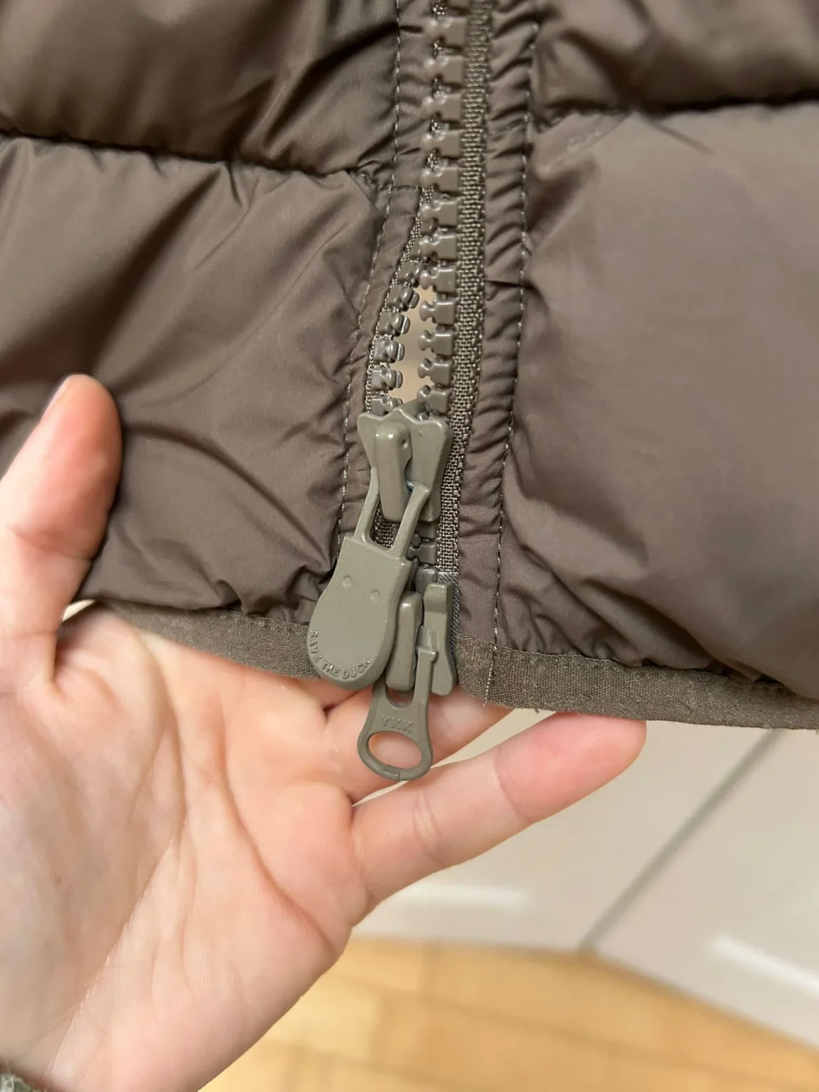 Image for Women's brown / khaki down puffer coat