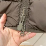 Thumbnail for Women's brown / khaki down puffer coat