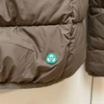 Thumbnail for Women's brown / khaki down puffer coat