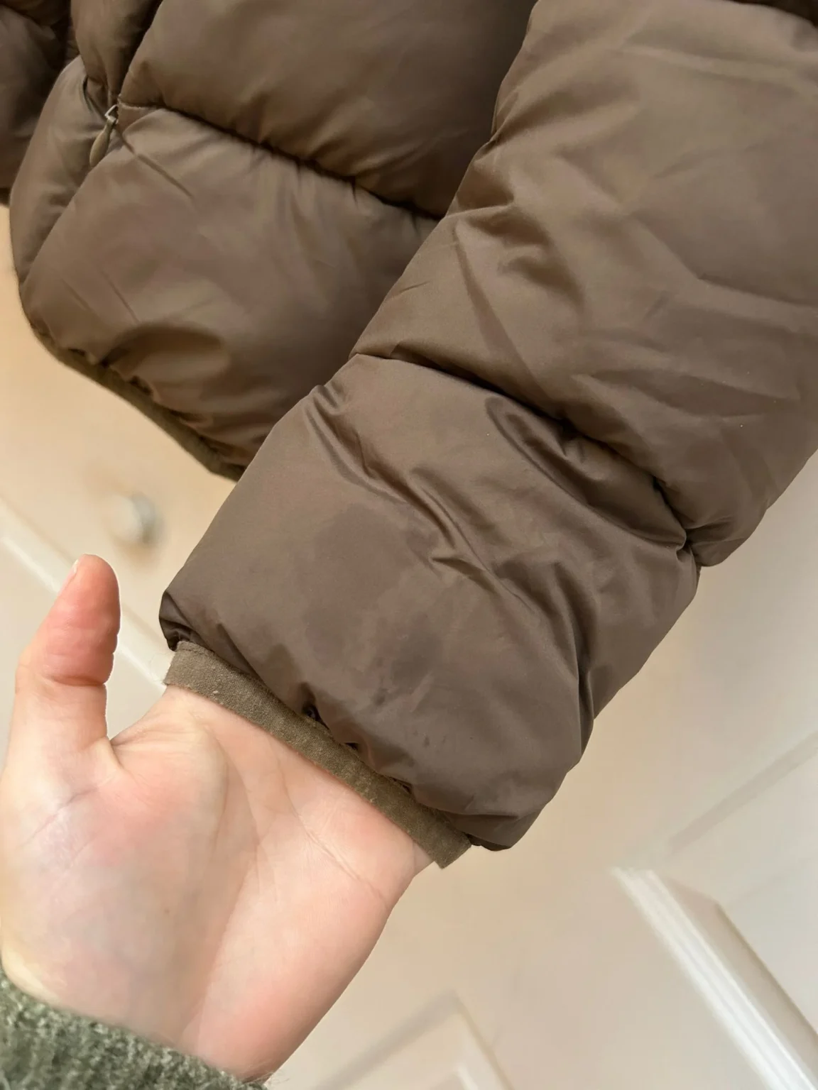 Image for Women's brown / khaki down puffer coat
