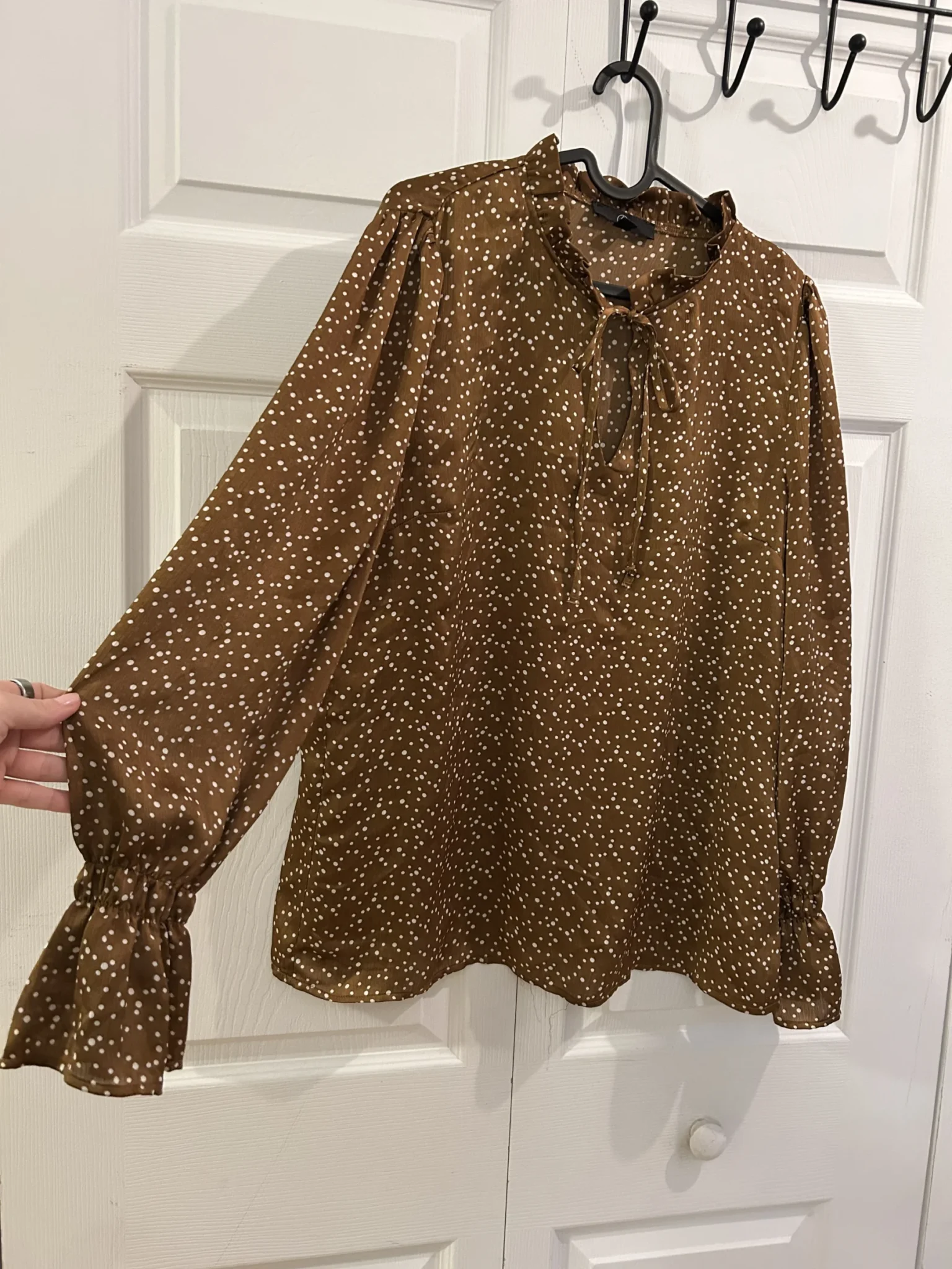 Featured image for Women's polka dot blouse