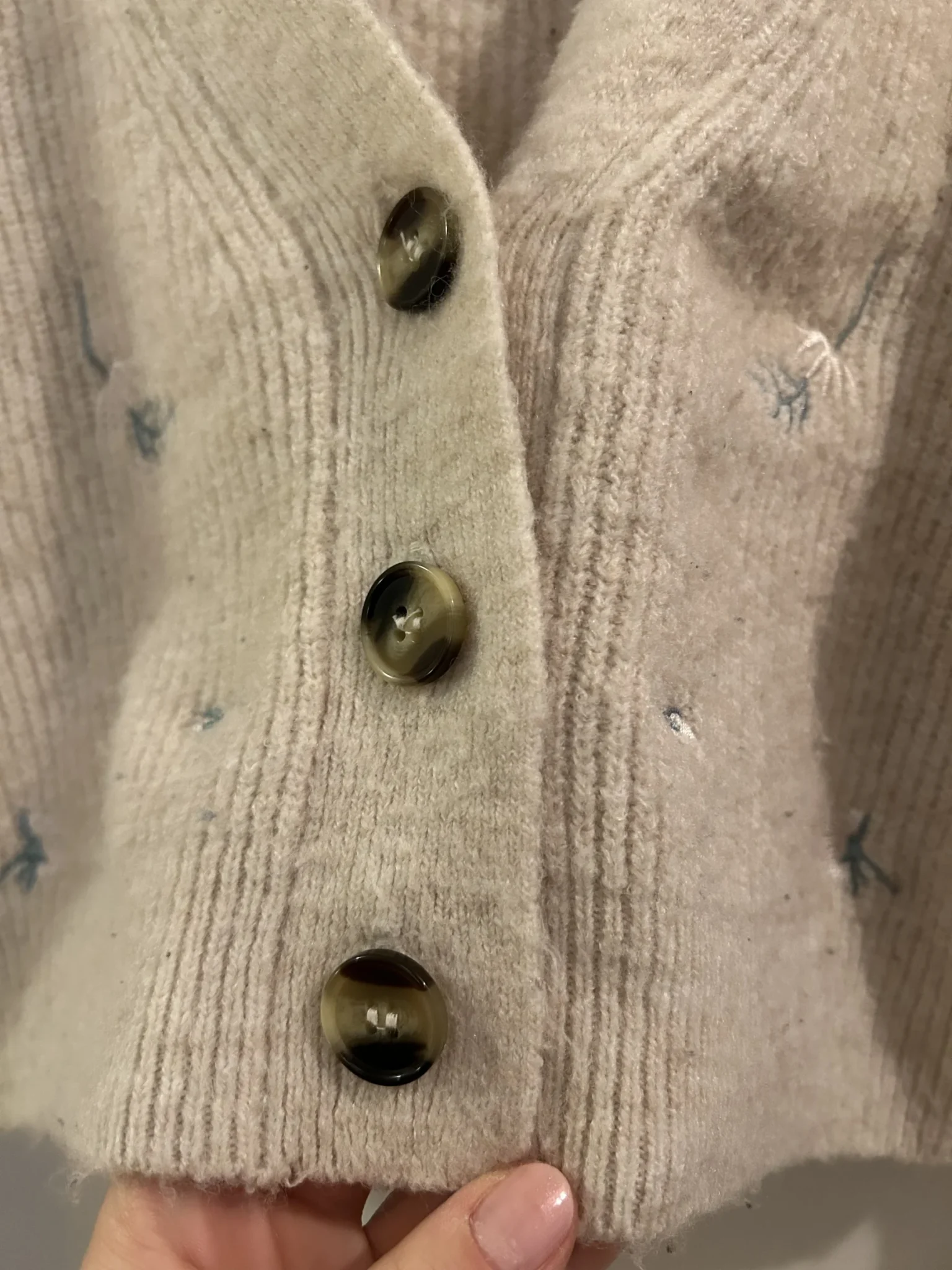 Image for Cropped jumper with embroidered flowers