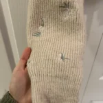 Thumbnail for Cropped jumper with embroidered flowers