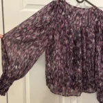 Thumbnail for Purple loose blouse
