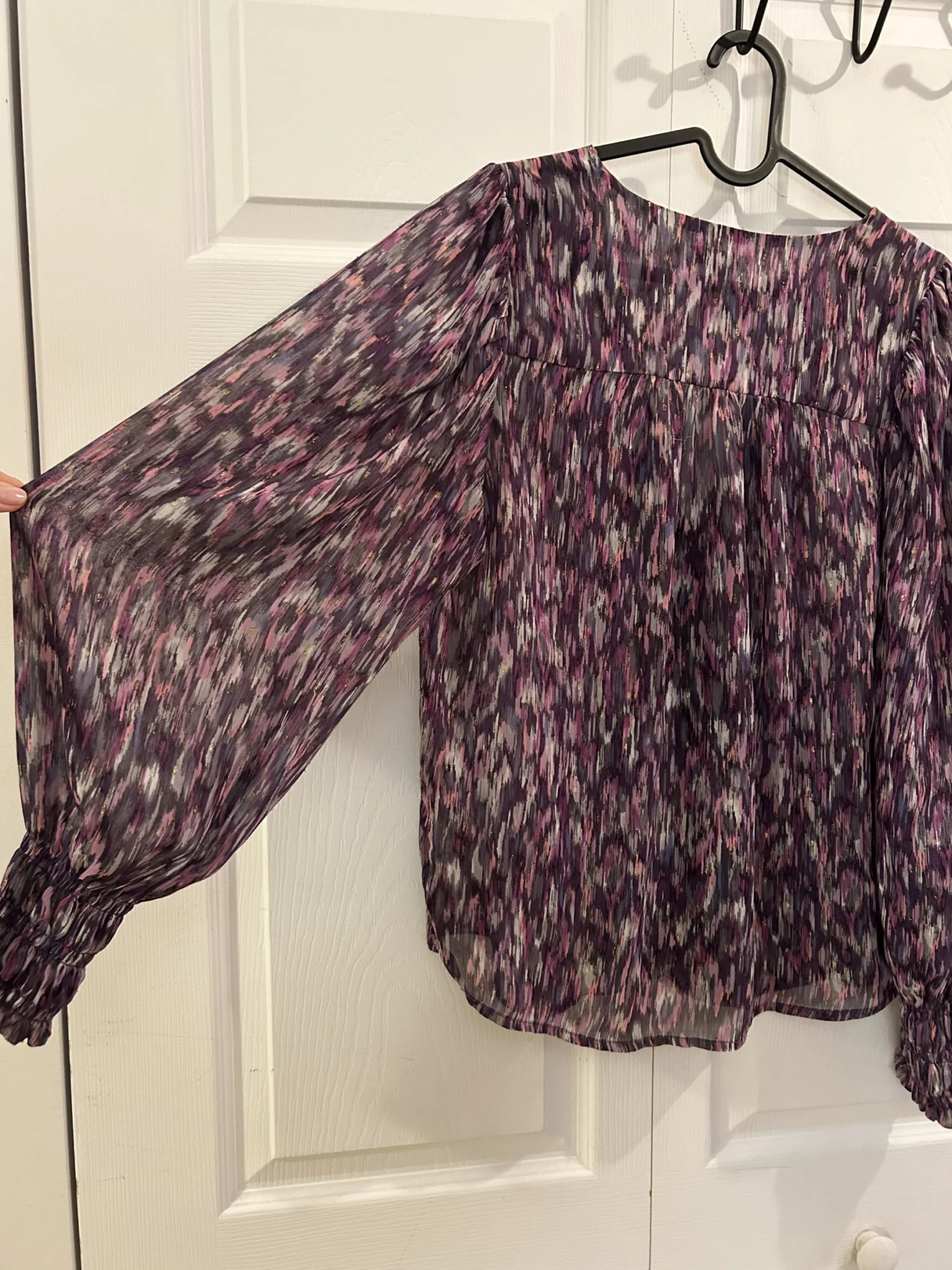 Image for Purple loose blouse
