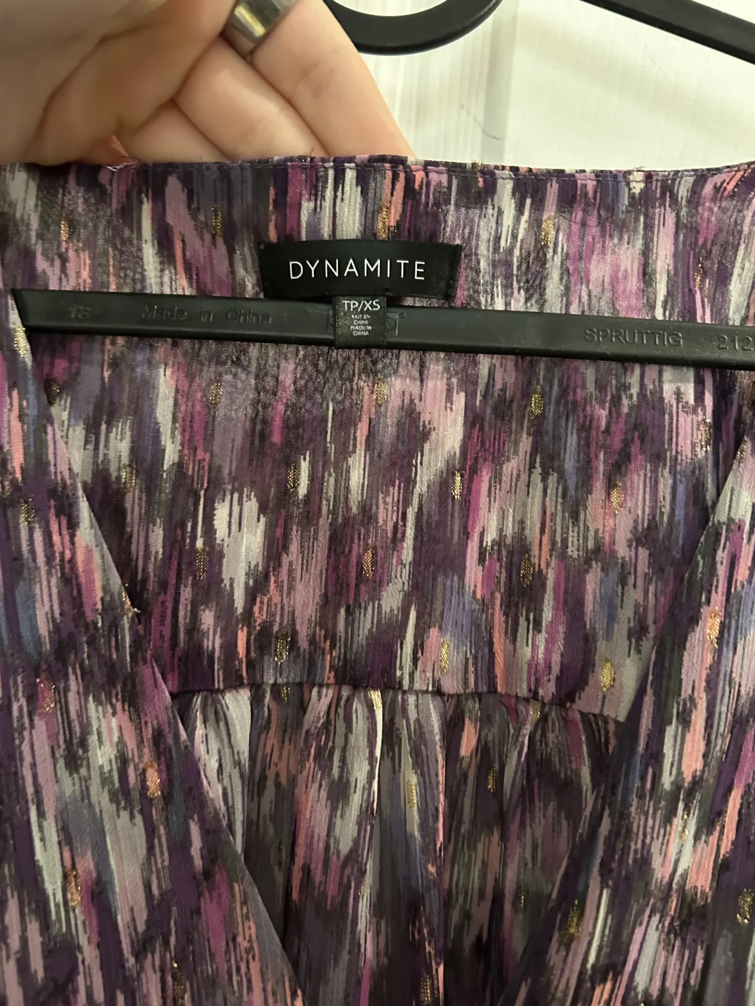 Image for Purple loose blouse