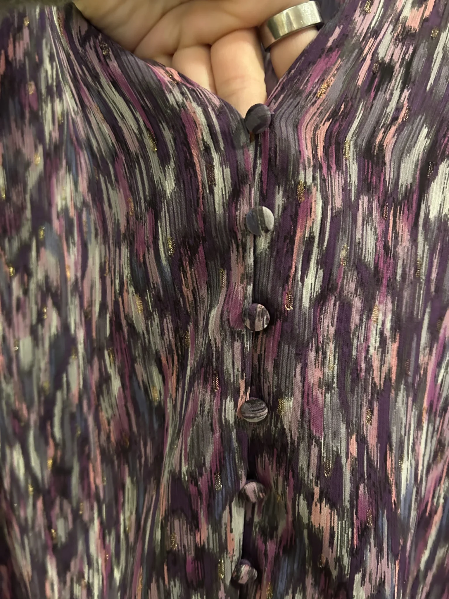Image for Purple loose blouse