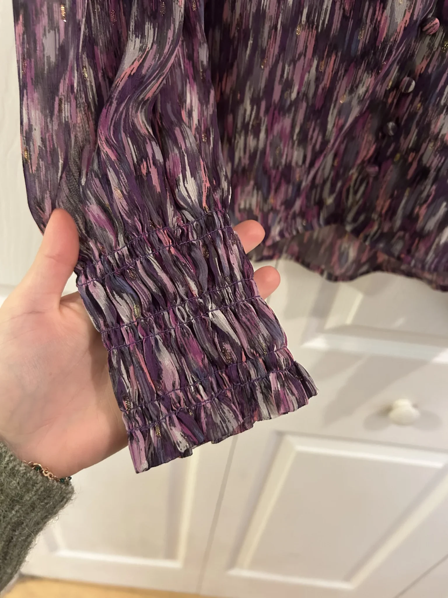 Image for Purple loose blouse