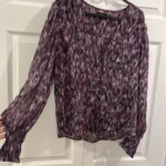 Thumbnail for Purple loose blouse