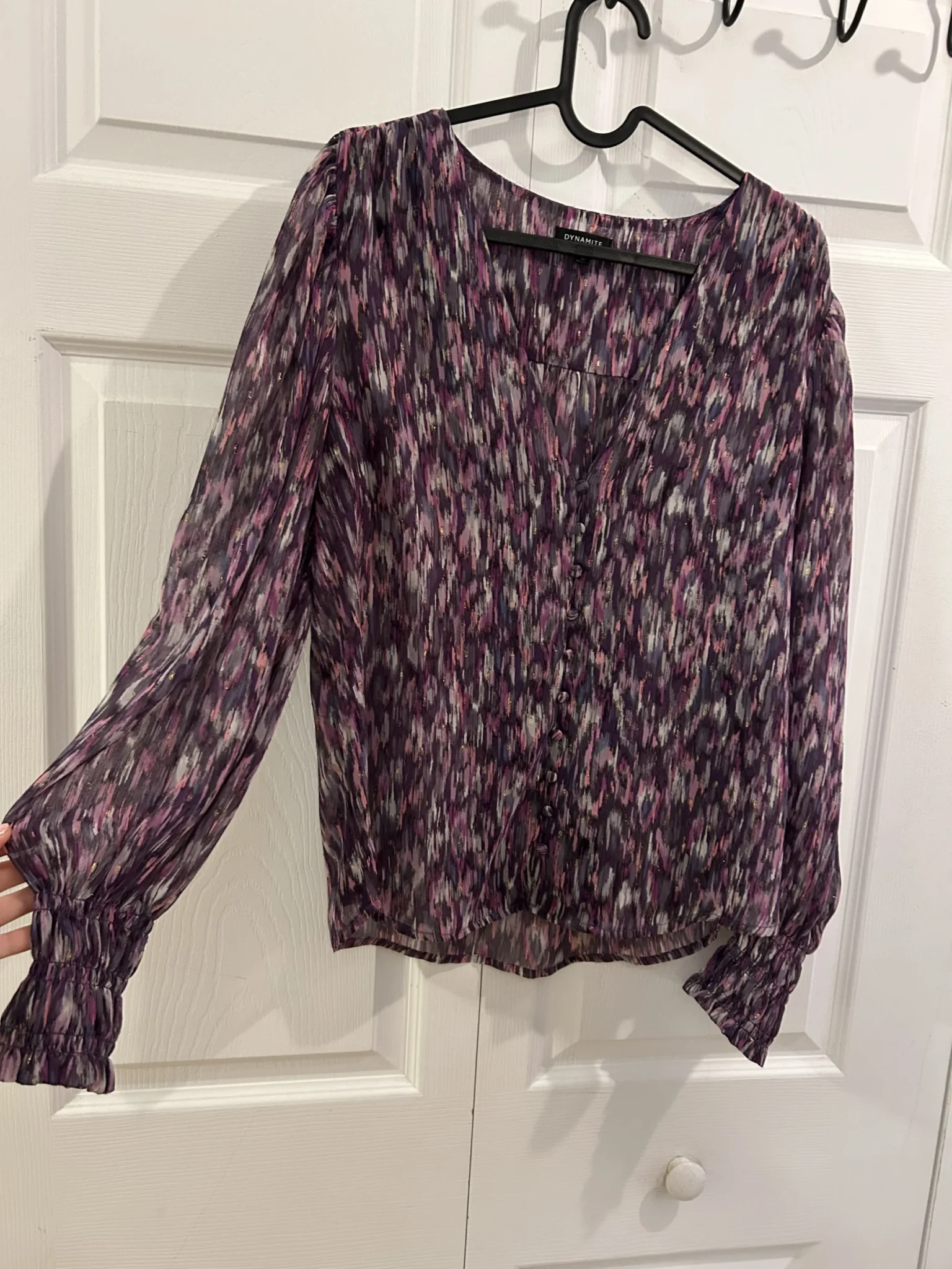 Image for Purple loose blouse