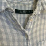 Thumbnail for Ralph Lauren - Chemise vichy bleu et blanc