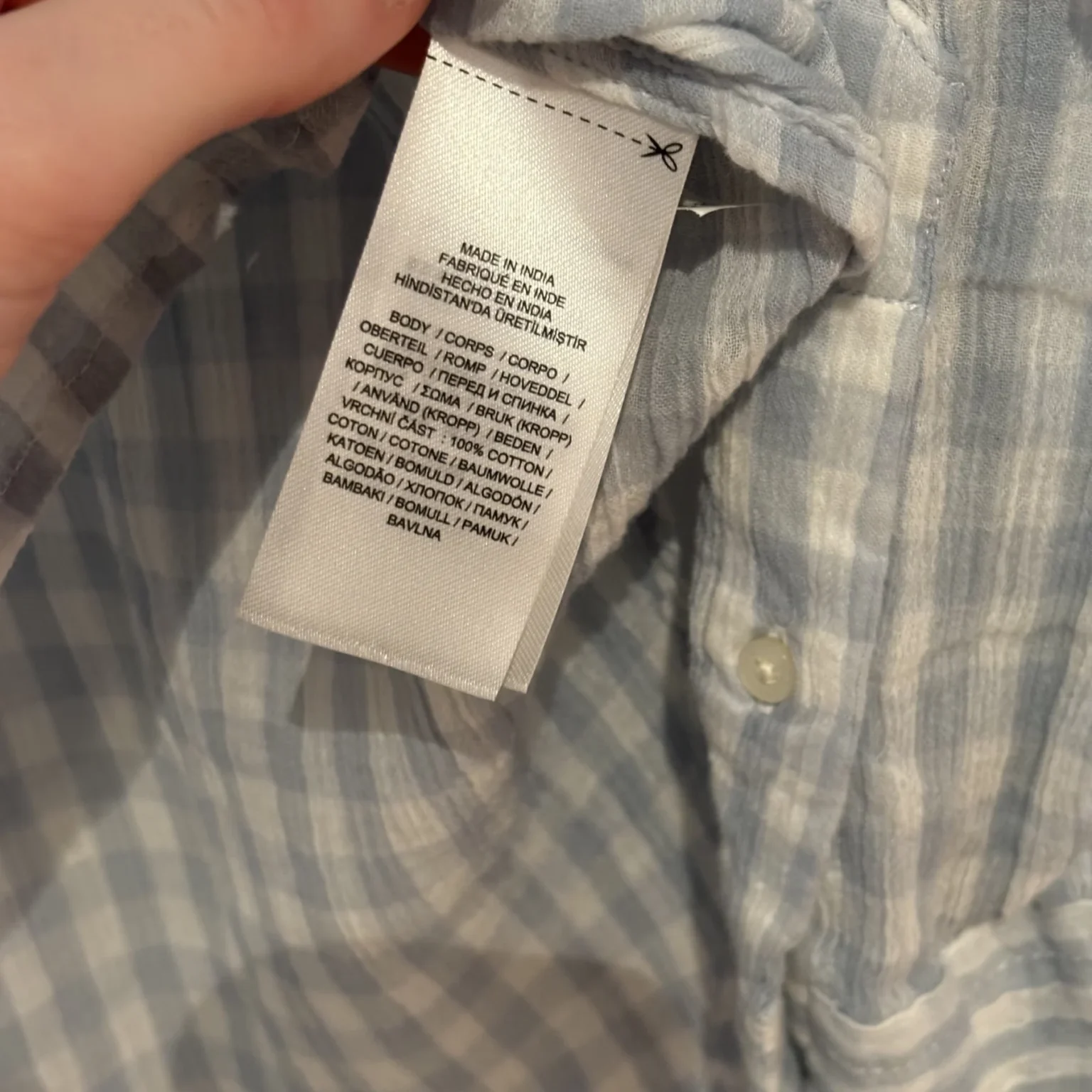 Image for Ralph Lauren - Chemise vichy bleu et blanc