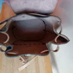 Thumbnail for Black vintage leather backpack