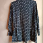 Thumbnail for Blouse noire fleurie style vintage