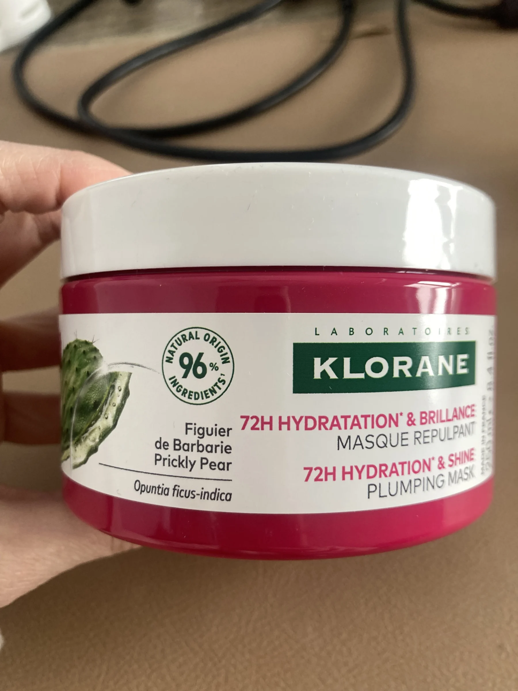 NEUF Masque hydratation et brillance cheveux Klorane *Autre seconde main