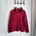 Featured thumbnail for Medium burgundy fleece jacket