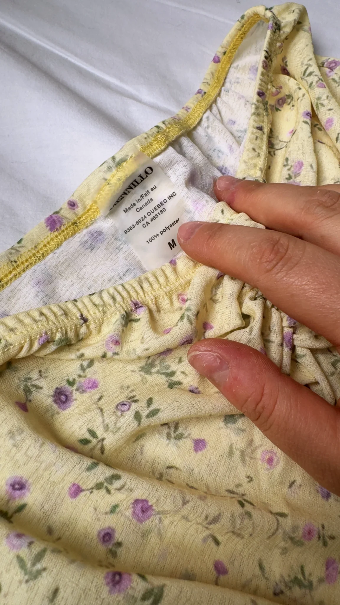 Image for Jupe couvre maillot jaune fleuri Lana Mennillo