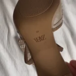 Thumbnail for Talon hauts beige mesh brodé Zara