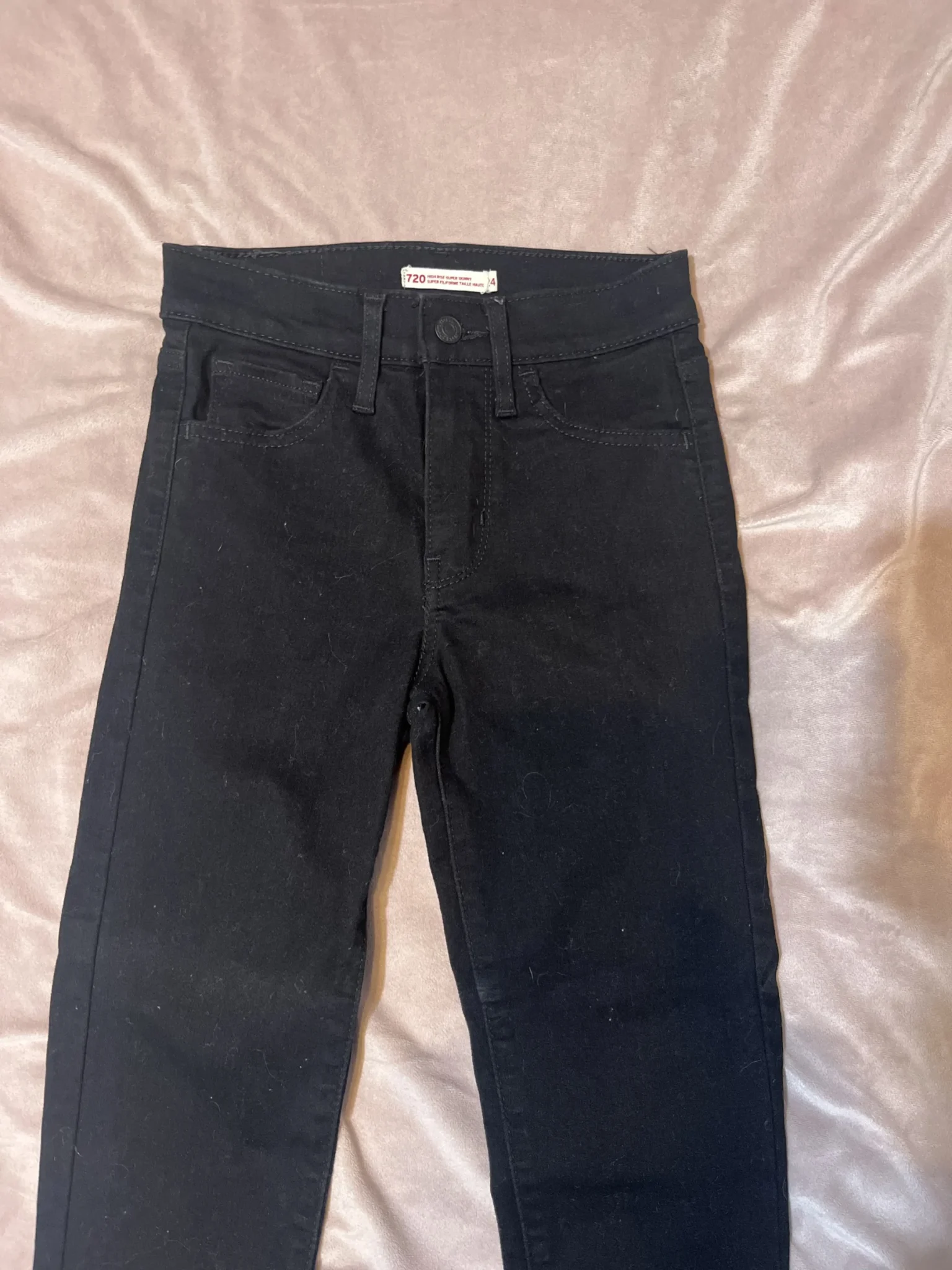 Image for Jeans Noir Levis skinny et taille haute- 24 - Très bon état