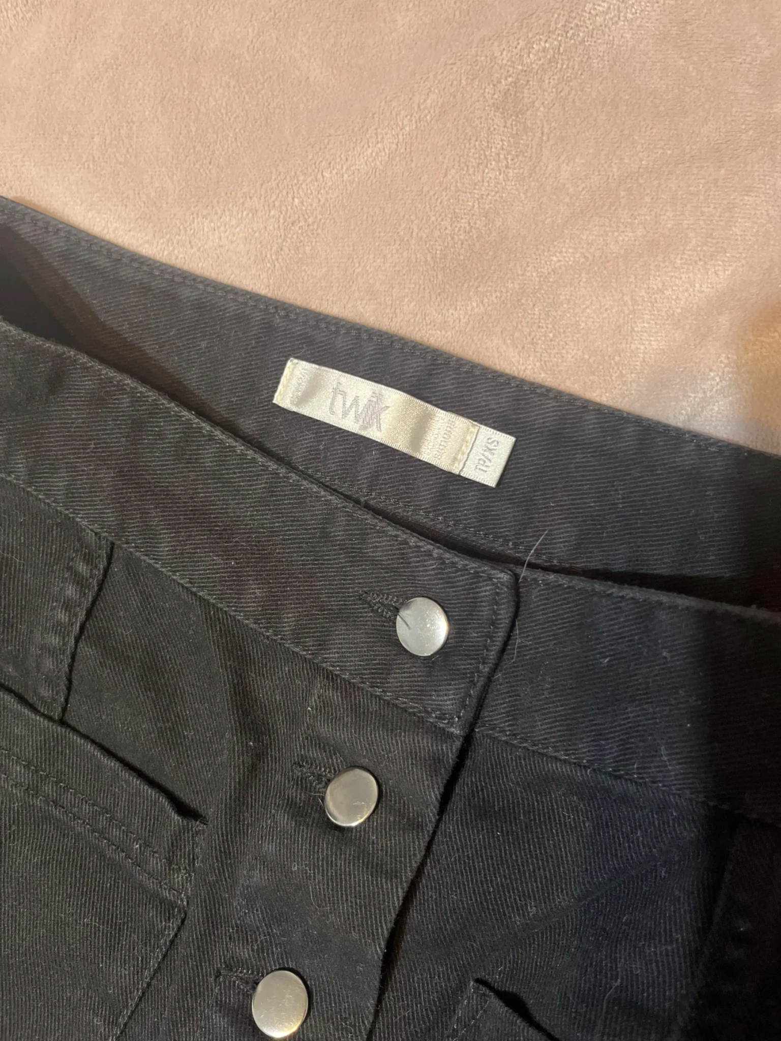 Image for Jupe Twik en denim noir - XS - Très bon état