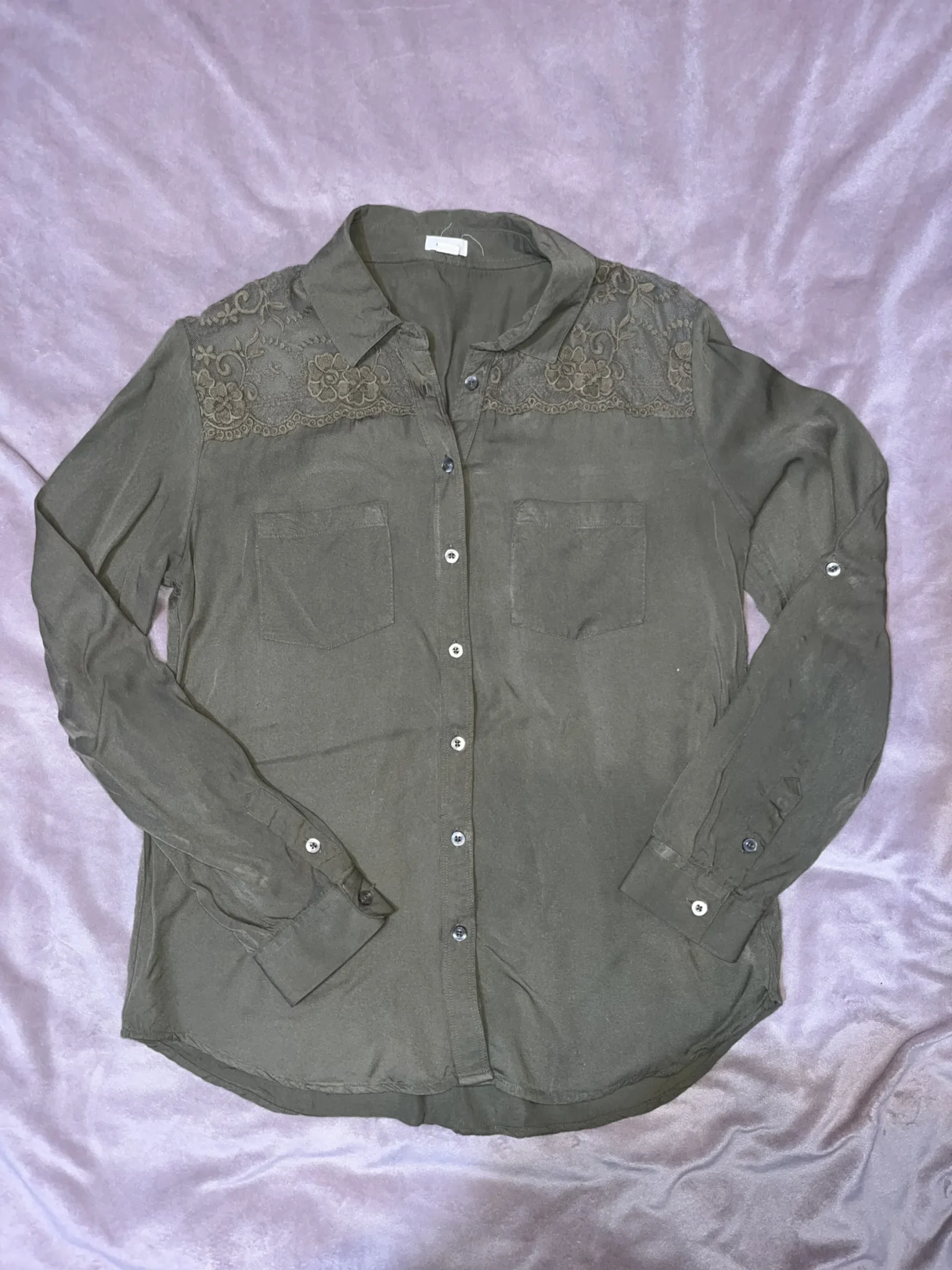 Featured image for Garage blouse with lace - Small