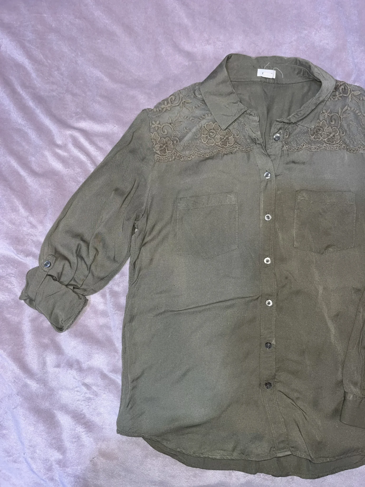 Image for Garage blouse with lace - Small