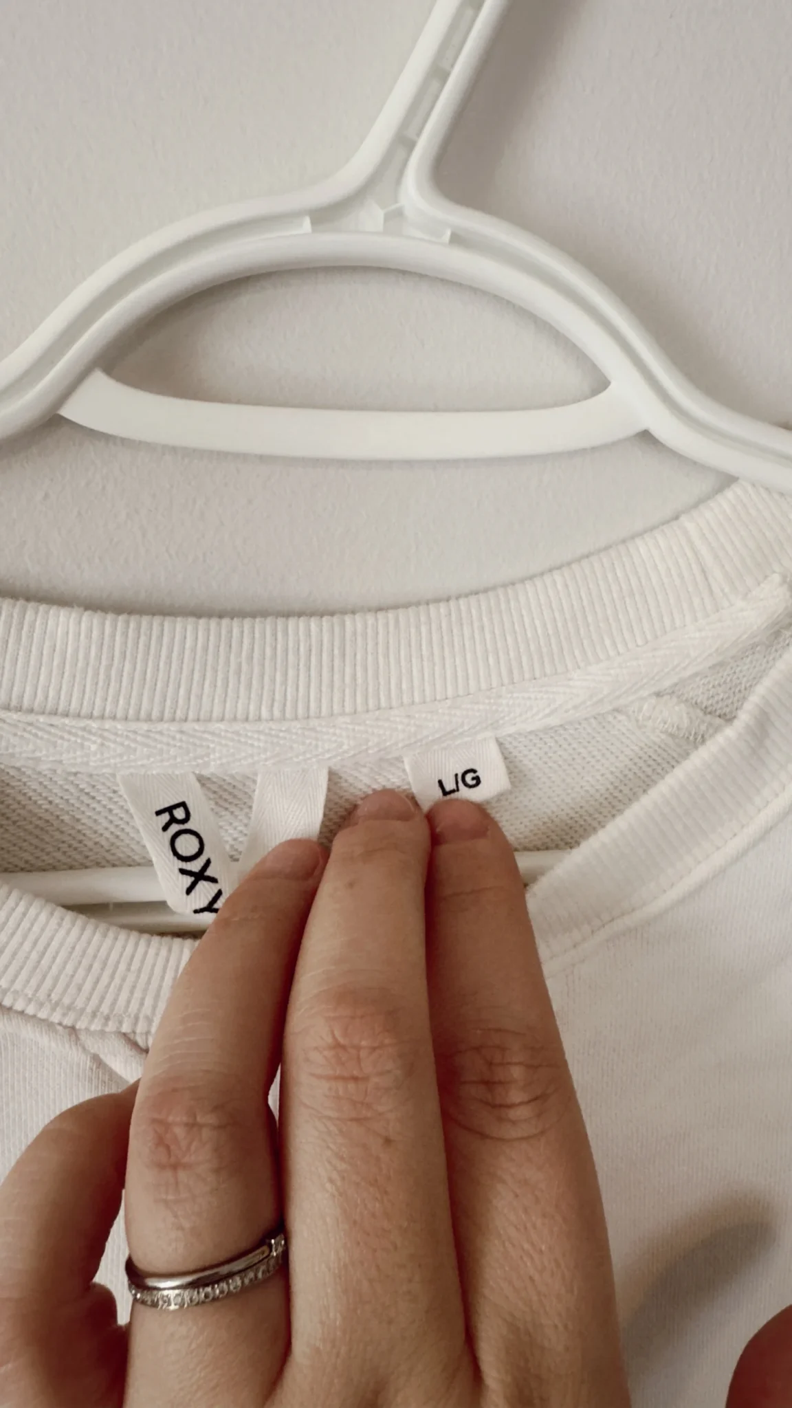 Image for Crewneck blanc à manches longues Roxy