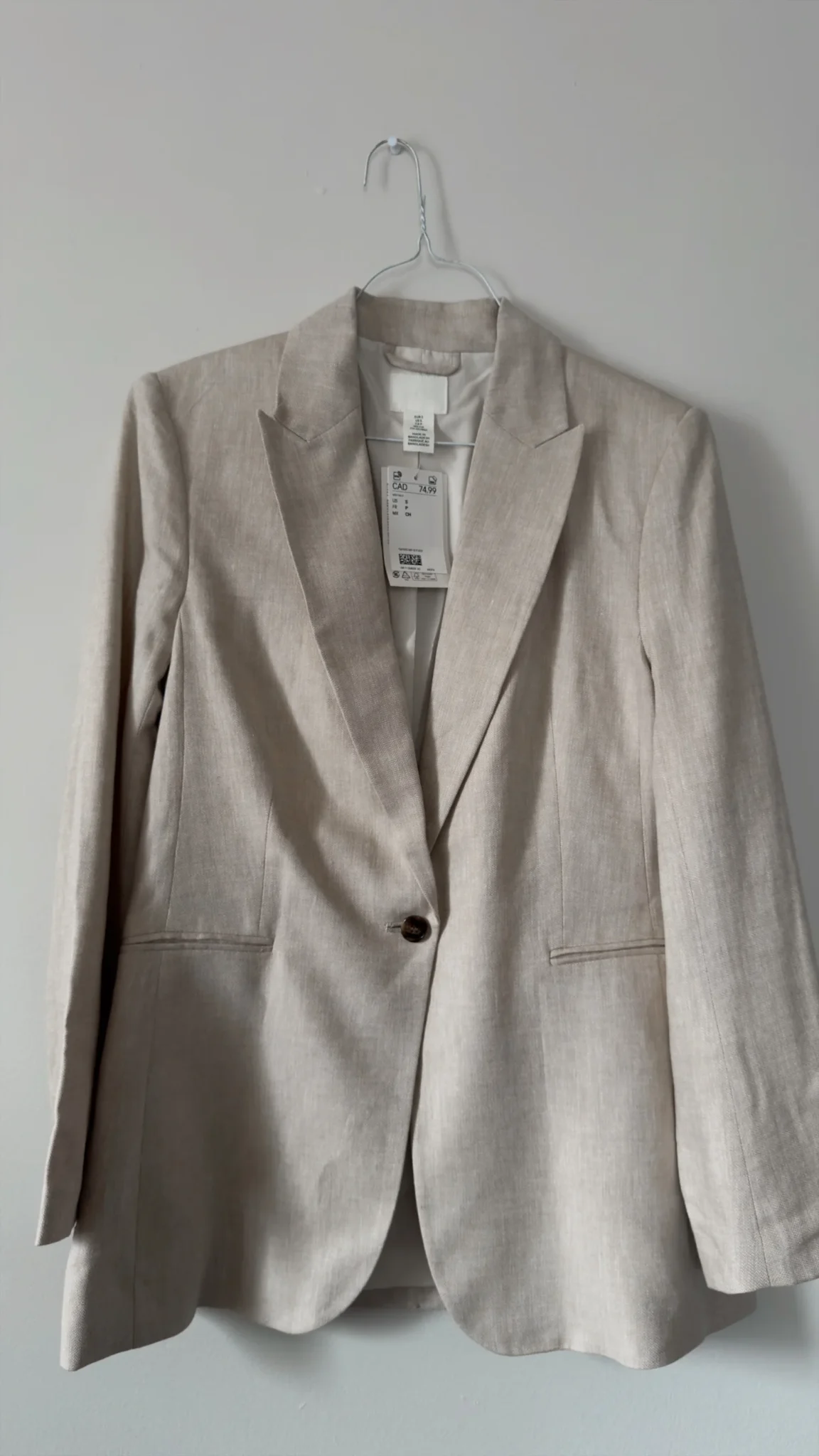 Image for Veston en lin beige H&M