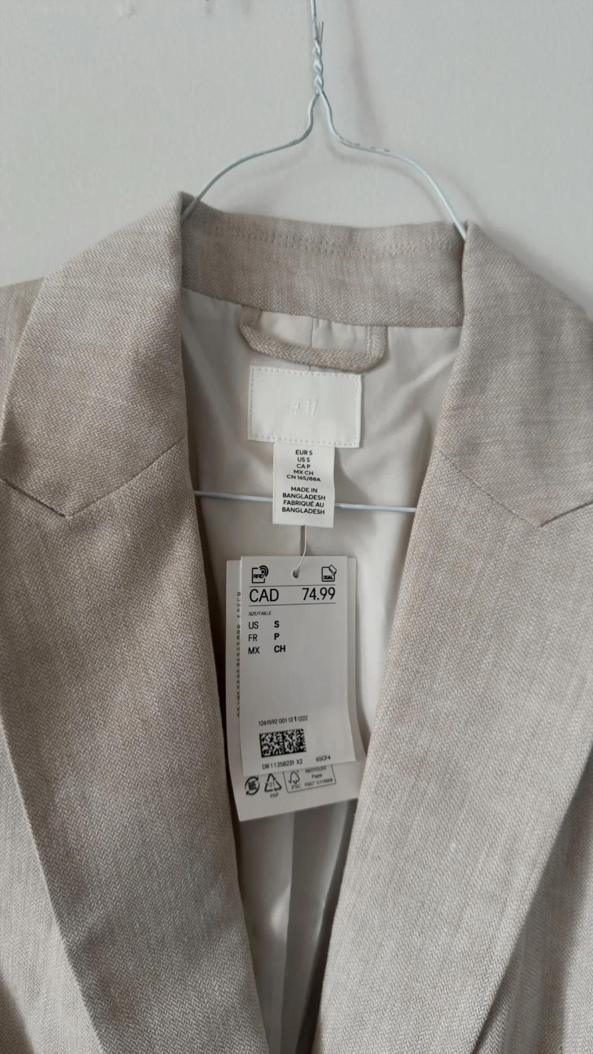 Image for Veston en lin beige H&M
