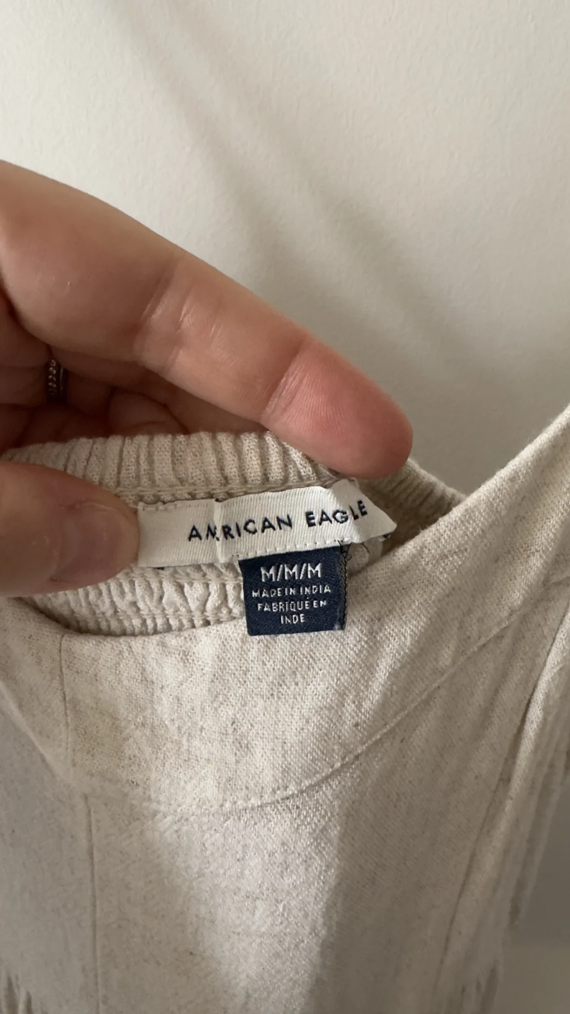 Image for Robe longue en lin beige American Eagle
