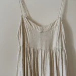 Thumbnail for Robe longue en lin beige American Eagle